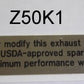 (13) Decal Muffler Warning Honda Z50K0, K1, K2-hondanuts-Z50-CT70-QA50-SL70-XR75-parts-NOS-OEM-Honda