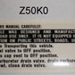 Decal Gas Tank Warning Honda Z50K0, K1, K2-hondanuts-Z50-CT70-QA50-SL70-XR75-parts-NOS-OEM-Honda