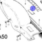 (07) Decal Muffler Warning Honda QA50-hondanuts-Z50-CT70-QA50-SL70-XR75-parts-NOS-OEM-Honda
