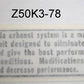 (08) Decal Muffler Warning Honda Z50K3-1978-hondanuts-Z50-CT70-QA50-SL70-XR75-parts-NOS-OEM-Honda