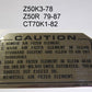 (15) Decal Air Cleaner Honda Z50K3-78 Z50R 1979-87 CT70K1-82-hondanuts-Z50-CT70-QA50-SL70-XR75-parts-NOS-OEM-Honda