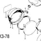 (15) Decal Air Cleaner Honda Z50K3-78 Z50R 1979-87 CT70K1-82-hondanuts-Z50-CT70-QA50-SL70-XR75-parts-NOS-OEM-Honda