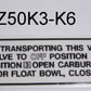 Decal Side Warning Honda Z50K3-K6-hondanuts-Z50-CT70-QA50-SL70-XR75-parts-NOS-OEM-Honda
