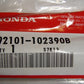 (12) Rear Shock Mounting Bolt Honda Minitrail Z50 K3-77 OEM-hondanuts-Z50-CT70-QA50-SL70-XR75-parts-NOS-OEM-Honda