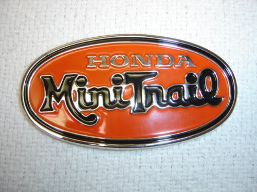 (22A) Gas Tank Badge Emblem Set Honda  Z50K2 Minitrail-hondanuts-Z50-CT70-QA50-SL70-XR75-parts-NOS-OEM-Honda