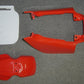 (01B, 02B) Plastics Set Red/Red Honda Z50R 1988 to 1999-hondanuts-Z50-CT70-QA50-SL70-XR75-parts-NOS-OEM-Honda