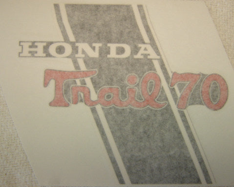 (11B/12B) Honda CT70 K0H 4 Speed Main Frame Decal Set-hondanuts-Z50-CT70-QA50-SL70-XR75-parts-NOS-OEM-Honda