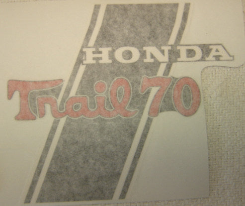 (11B/12B) Honda CT70 K0H 4 Speed Main Frame Decal Set-hondanuts-Z50-CT70-QA50-SL70-XR75-parts-NOS-OEM-Honda