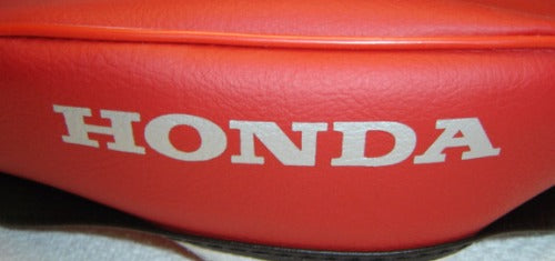 Seat Cover Red Z50R 1979-1987-hondanuts-Z50-CT70-QA50-SL70-XR75-parts-NOS-OEM-Honda