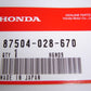 (07) Decal Muffler Warning Honda Z50K3-1978 Z50R OEM-hondanuts-Z50-CT70-QA50-SL70-XR75-parts-NOS-OEM-Honda