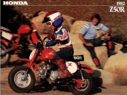 1982 Honda Z50R Sales Brochure-hondanuts-Z50-CT70-QA50-SL70-XR75-parts-NOS-OEM-Honda