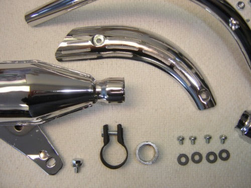 Exhaust System Complete Kit Honda Z50 K2-hondanuts-Z50-CT70-QA50-SL70-XR75-parts-NOS-OEM-Honda