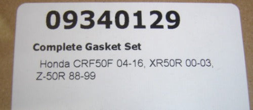 Complete Gasket Kit Honda Z50R 1988-99 XR50R CRF50F-hondanuts-Z50-CT70-QA50-SL70-XR75-parts-NOS-OEM-Honda