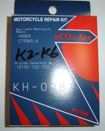 Carburetor Rebuild Kit Honda  CT90K2-K6 #62 Main Jet Keyster-hondanuts-Z50-CT70-QA50-SL70-XR75-parts-NOS-OEM-Honda