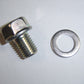 Drain Bolt & Crush Washer Kit Honda Z50 CT70 QA50 OEM-hondanuts-Z50-CT70-QA50-SL70-XR75-parts-NOS-OEM-Honda