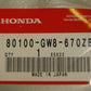 (03) Rear Fender White Honda Z50R 1991 to 1999 OEM-hondanuts-Z50-CT70-QA50-SL70-XR75-parts-NOS-OEM-Honda