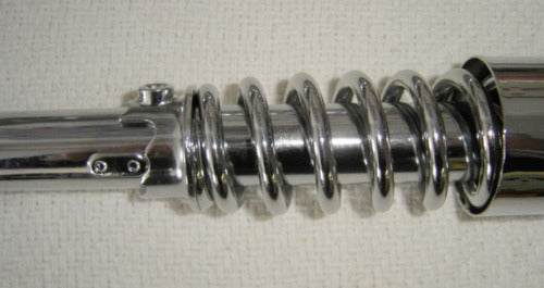 Rear Shock Set Honda CT70 Chrome HD-hondanuts-Z50-CT70-QA50-SL70-XR75-parts-NOS-OEM-Honda