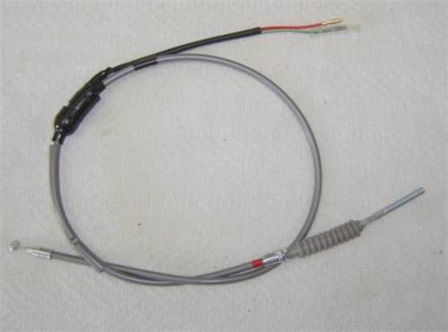 (01C) Honda Z50 K1 Minitrail  Reproduction Gray Cable Set Throttle and Brake Cables-hondanuts-Z50-CT70-QA50-SL70-XR75-parts-NOS-OEM-Honda