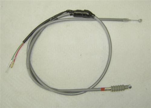 Honda Z50 K2 Minitrail Reproduction Gray Rear Brake Cable with Switch-hondanuts-Z50-CT70-QA50-SL70-XR75-parts-NOS-OEM-Honda