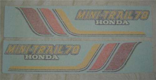 (11J/12J) Honda CT70 1978 3 Speed Main Frame Decal Set-hondanuts-Z50-CT70-QA50-SL70-XR75-parts-NOS-OEM-Honda