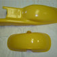 (06C) Fender Set Honda QA50 K0 Yellow Plastic-hondanuts-Z50-CT70-QA50-SL70-XR75-parts-NOS-OEM-Honda