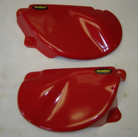 Side Cover Set Red Honda XR75 1977-1978 XR80 XR80R 1979-1982-hondanuts-Z50-CT70-QA50-SL70-XR75-parts-NOS-OEM-Honda