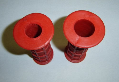 Handlebar Grip Set Red Honda Z50RD 1986 Special-hondanuts-Z50-CT70-QA50-SL70-XR75-parts-NOS-OEM-Honda