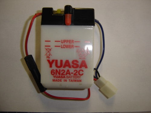 (02A) Battery 6N2A-2C Honda CT70K0 SL70K0-hondanuts-Z50-CT70-QA50-SL70-XR75-parts-NOS-OEM-Honda